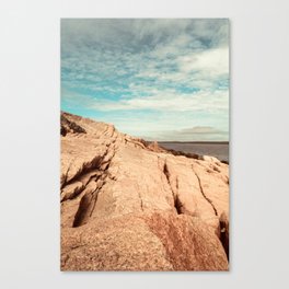 Between Earth and Sky - Travel photography - New England landscape - Maine coast Canvas Print