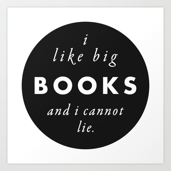 Big Books Love Art Print