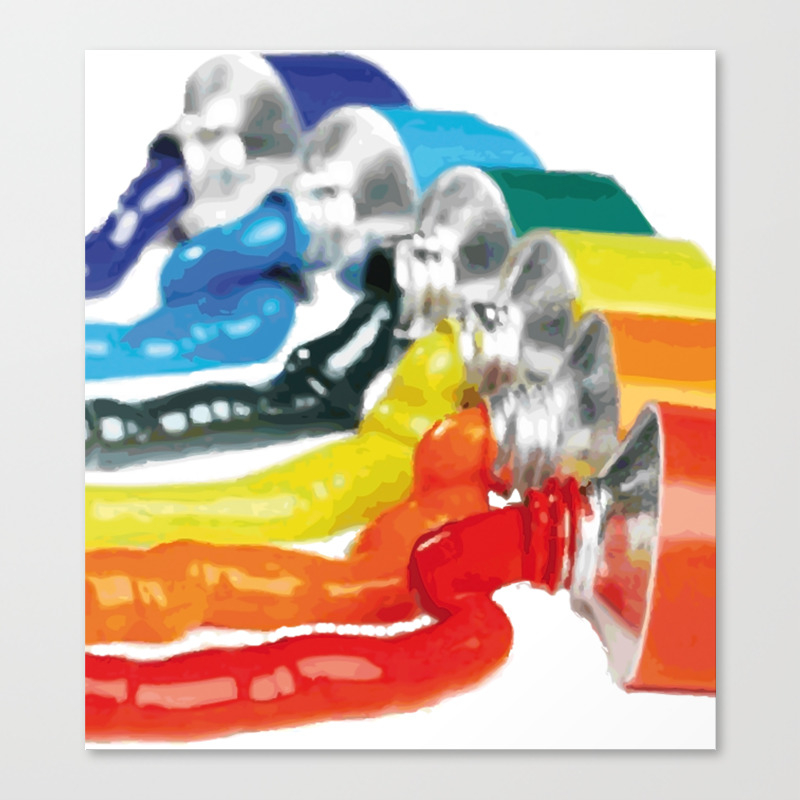 Rainbow Color Painting Canvas Print By Trokola Society6