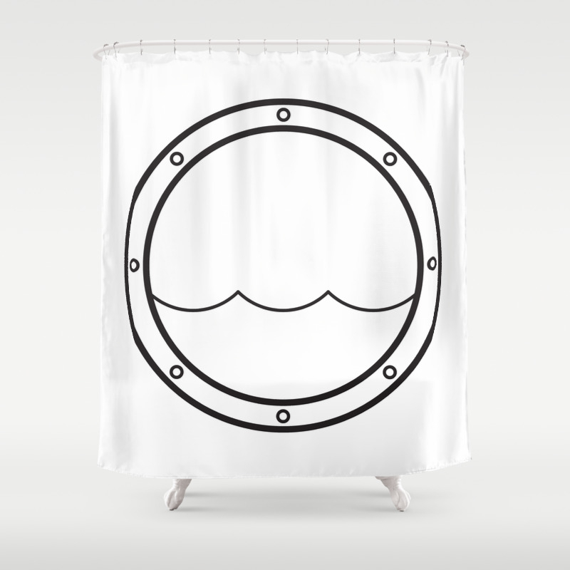 Porthole Icon Shower Curtain By Typografik Society6