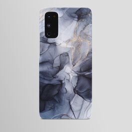 Calm but Dramatic Cool Toned Abstract Painting Android Case