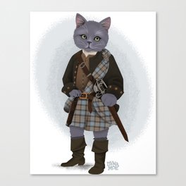 Adso, Kitten in a Kilt of Outlander Canvas Print