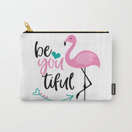Beautiful Flamingo, Cute Pink Flamingo Carry-All Pouch