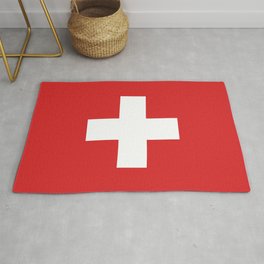 Switzerland Flag Area & Throw Rug