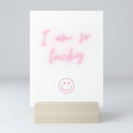 I am so lucky Mini Art Print