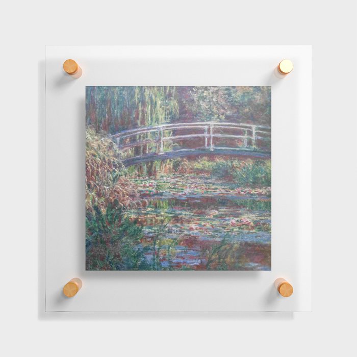 Monet, Pond with water lilies - Pink harmony or nympheas 8  water lily Floating Acrylic Print