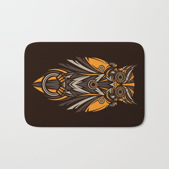 Owl-bots Bath Mat