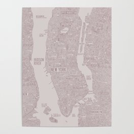 nyc new york drawing Poster