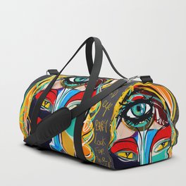 Looking for the third eye street art graffiti Duffle Bag