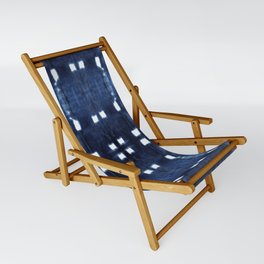Shibori City Blue Sling Chair