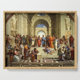 School Of Athens Painting Serving Tray