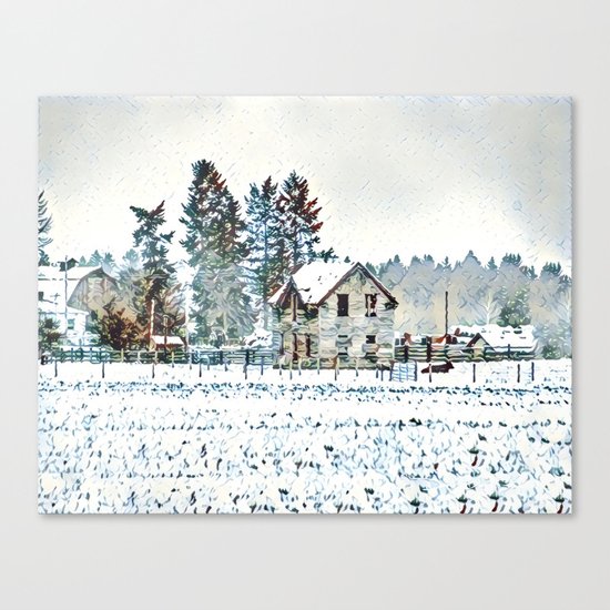 A Hazy Shade Of Winter Graphic 1 Canvas Print By