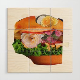 Burger & Roses · Rosa 2 Wood Wall Art