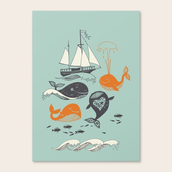 Whales Canvas Print