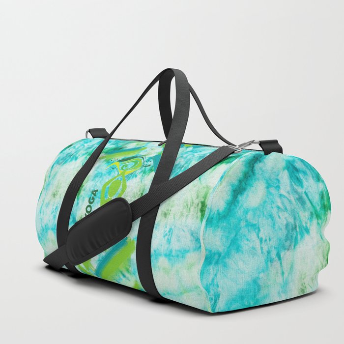 Green yoga design Duffle Bag