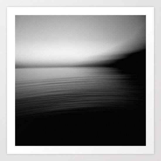 Flow (B&W) Art Print