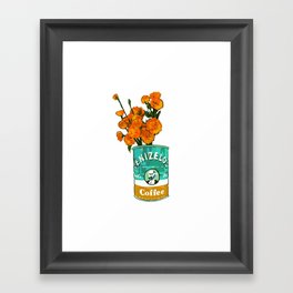 Greek Coffee & Marigolds for Lunch  Framed Art Print