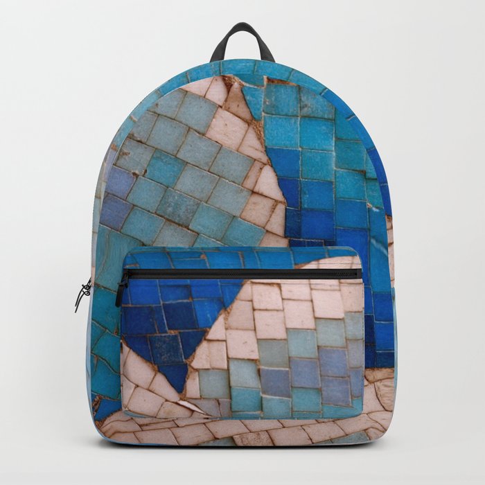 Mosaic Blue Backpack