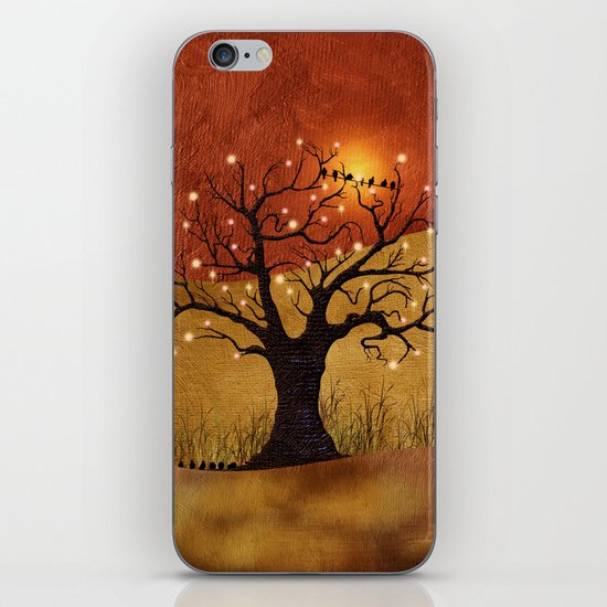 sunset and lights iPhone & iPod Skin