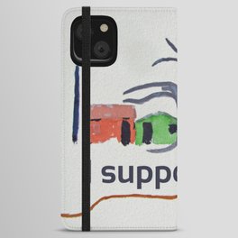 I Support Artists Notebook and Travel Mug iPhone Wallet Case