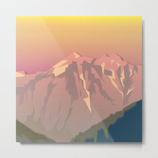 Night Mountains No. 47 Metal Print