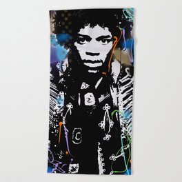 #27 Hendrix Tribute Beach Towel
