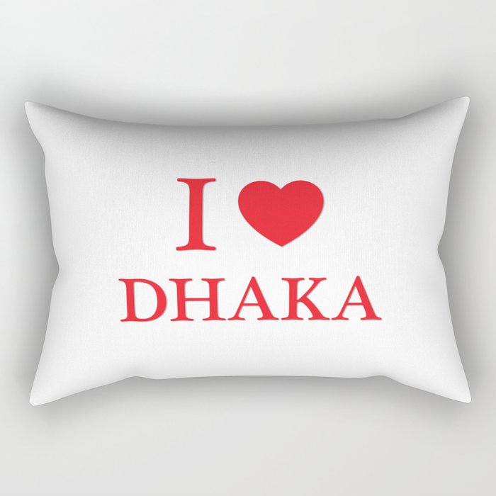 I Love Dhaka Rectangular Pillow