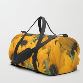 Bright Yellow Summer Sunflower Garden Duffle Bag