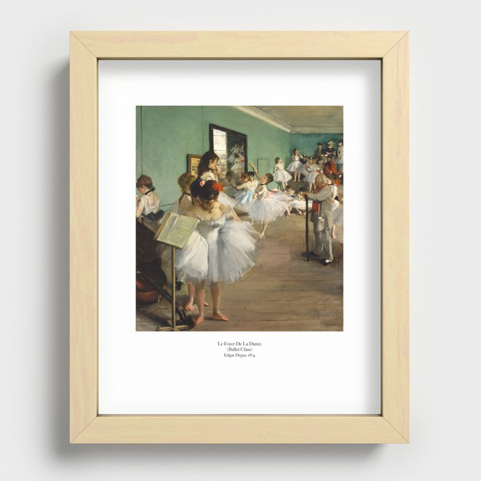 Ballet Class by Edgar Degas Recessed Framed Print