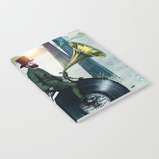 Music man in the woods by Eric Fan & Viviana González Notebook