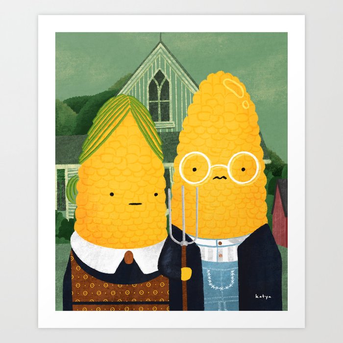 Harvest Corn Art Print