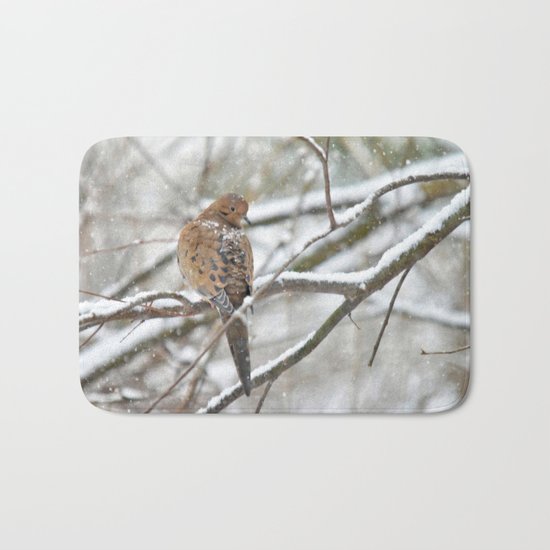 Winter Dove Bath Mat