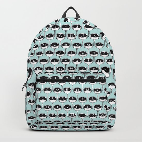 Infinite Typewriter_Mint Backpack