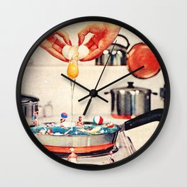 Summer in the Kitchen  Wall Clock
