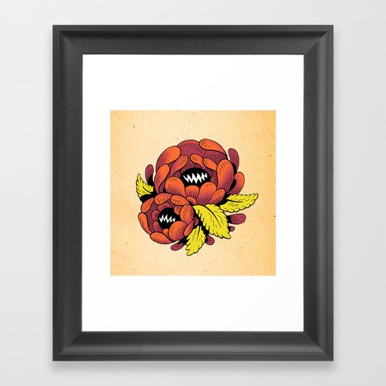 Grim Blossom Framed Art Print