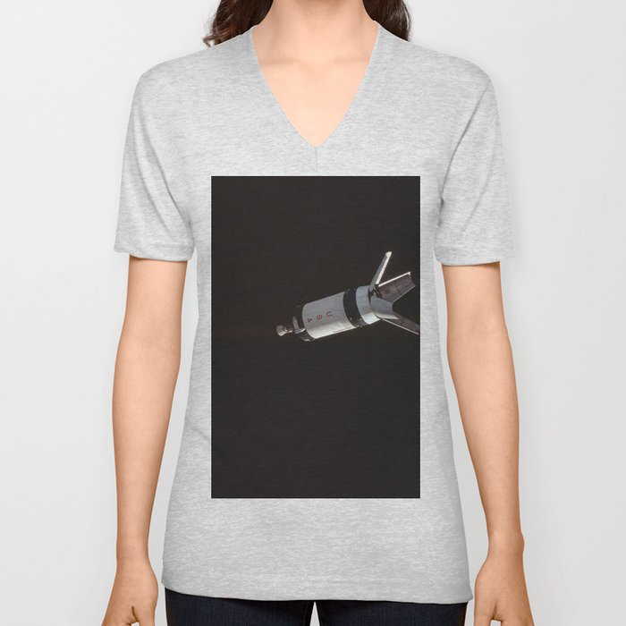space module USA V Neck T Shirt