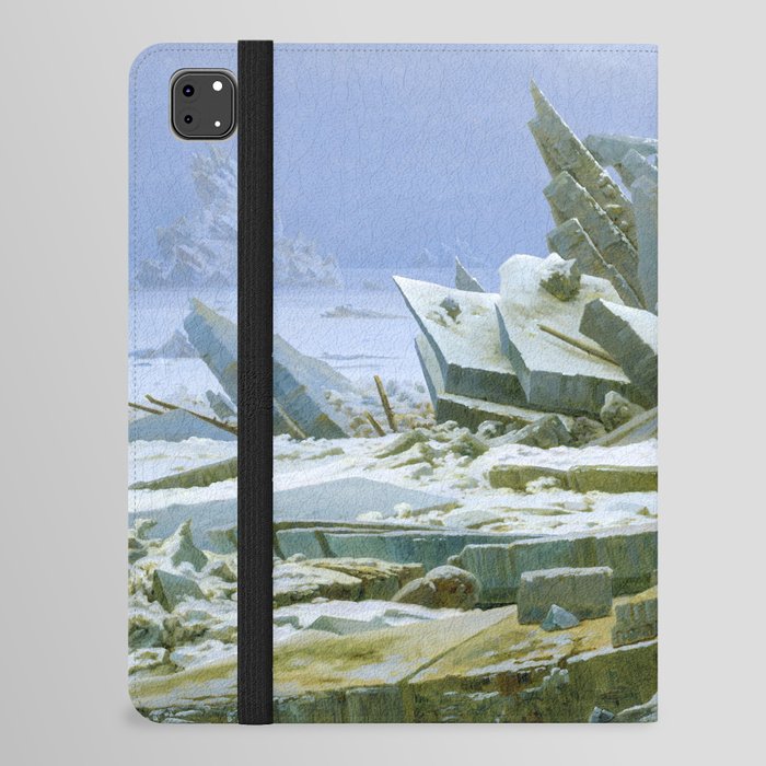 The Sea of Ice or The Wreck of Hope by Caspar David Friedrich | Das Eismeer - Hamburger Kunsthalle ,The Sea of Ice iPad Folio Case