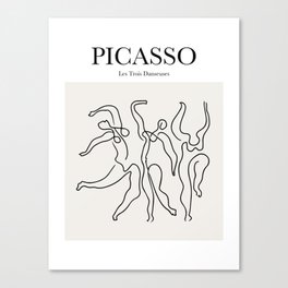 Picasso - Les Trois Danseuses Canvas Print