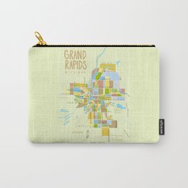 Illustrated Grand Rapids Map Carry-All Pouch