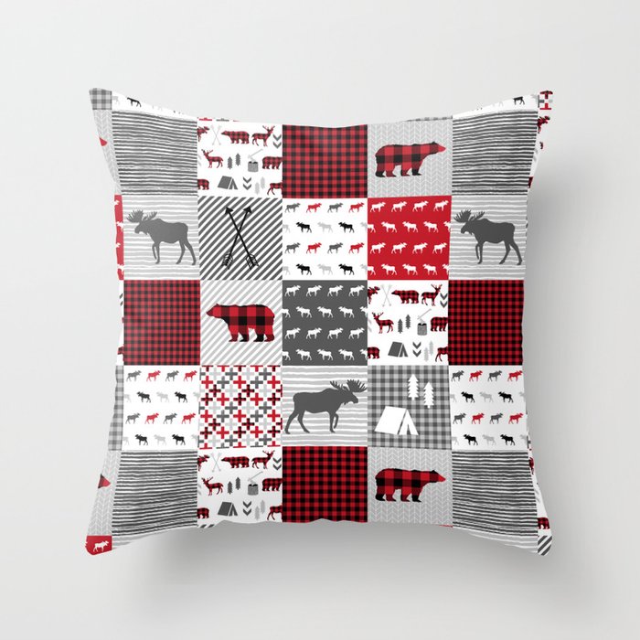 Plaid Camping Cabin Outdoors Nature Quilt Design Gender Neutral