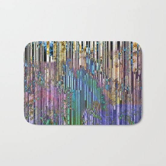 tree barcode stripes Bath Mat
