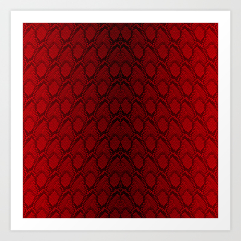 snake print red