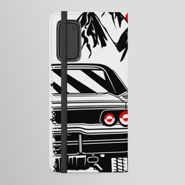 Classic car in retro sunset Android Wallet Case