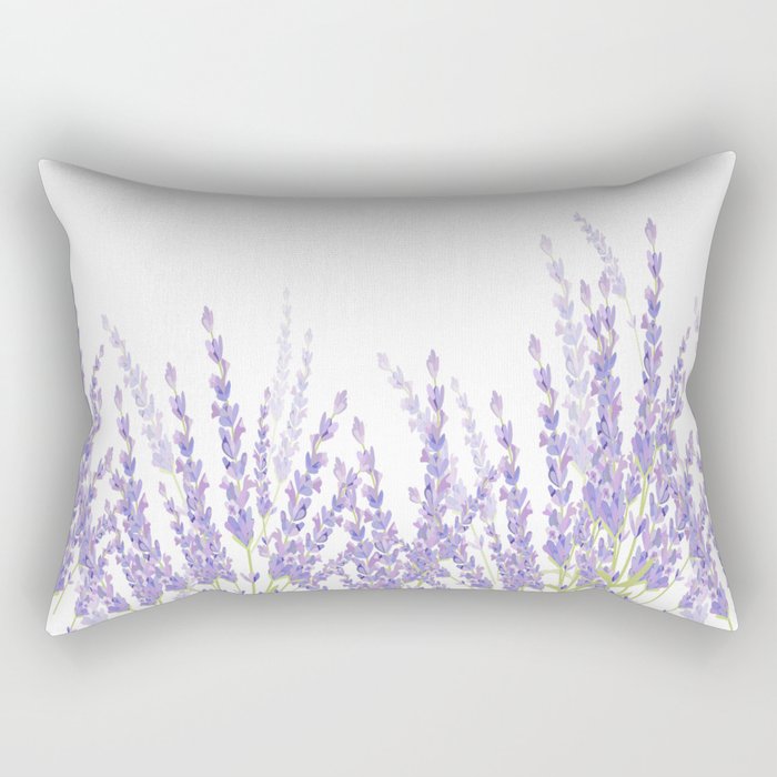 Lavender in the Field Rectangular Pillow