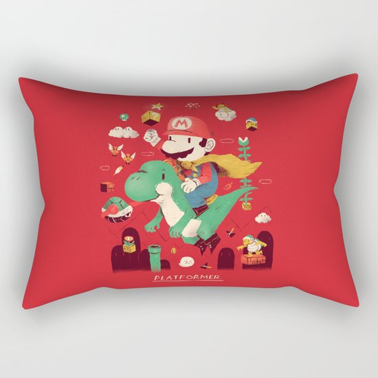 platformer Rectangular Pillow