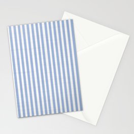 Faded Blue Seersucker Stationery Cards