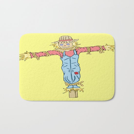 Happy Scarecrow Bath Mat