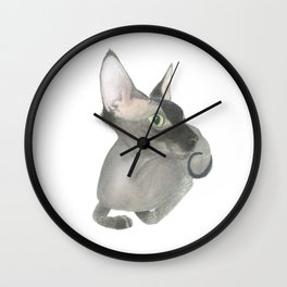 The Fuzzy Sphynx Wall Clock