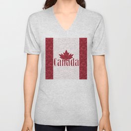 Canada, flag V Neck T Shirt