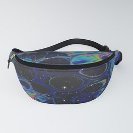 The Outcast Iridescent Space Vaporwave Marble Abstract Fanny Pack